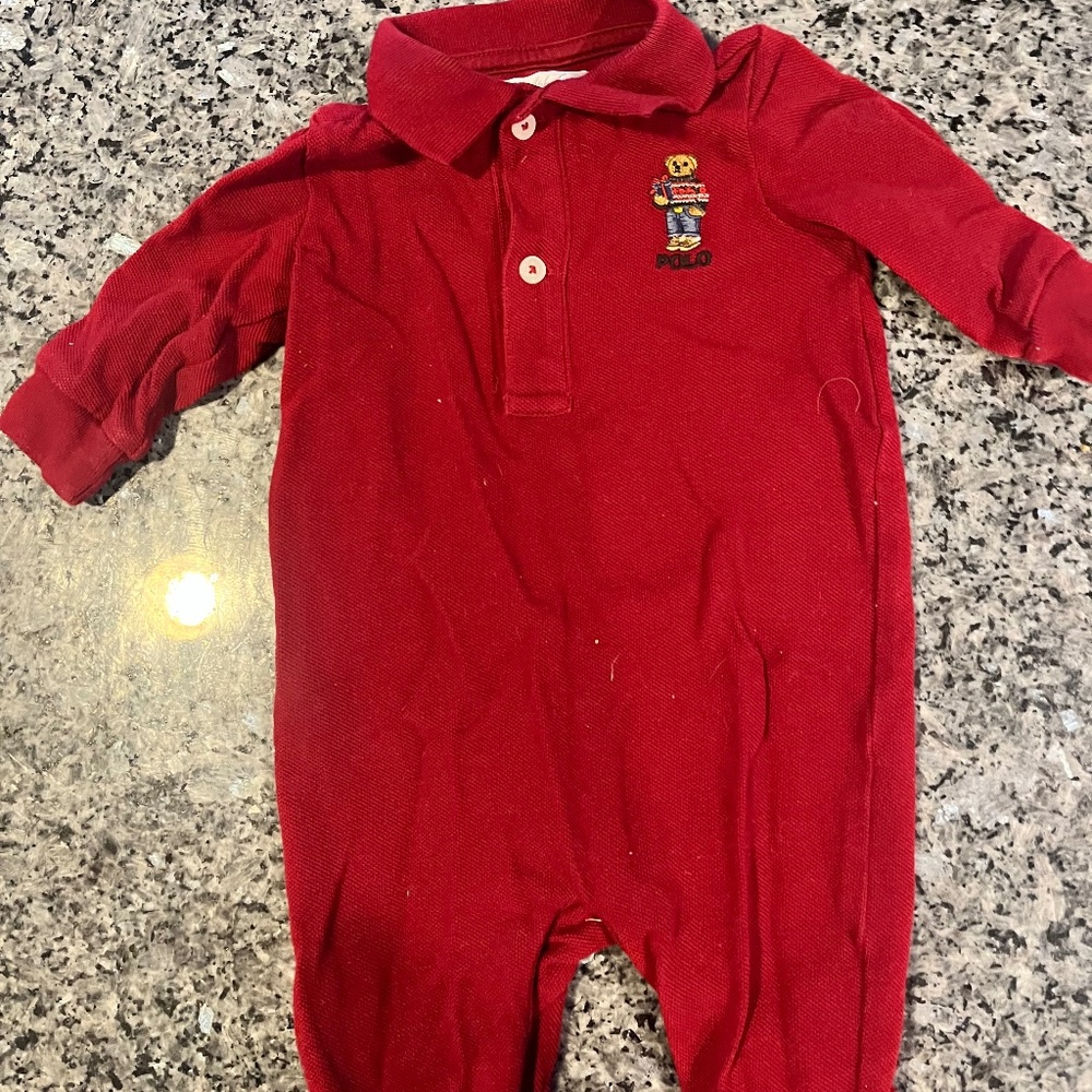 Ralph Lauren polo bear romper
